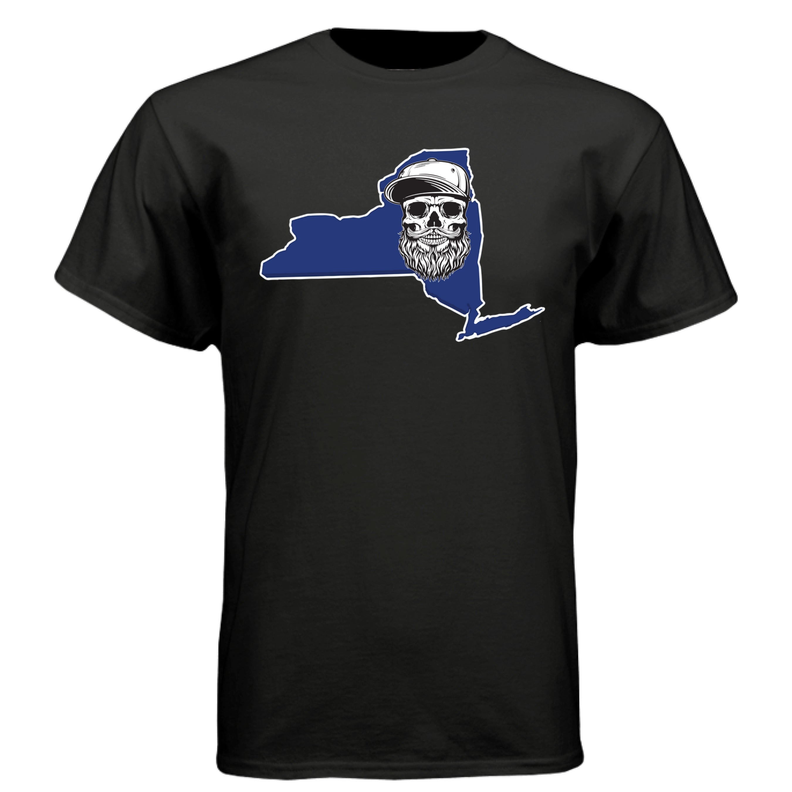 Bearded Skull New York Shirt Bearded Skull Empire State Tee for Men BLACK - FRONT