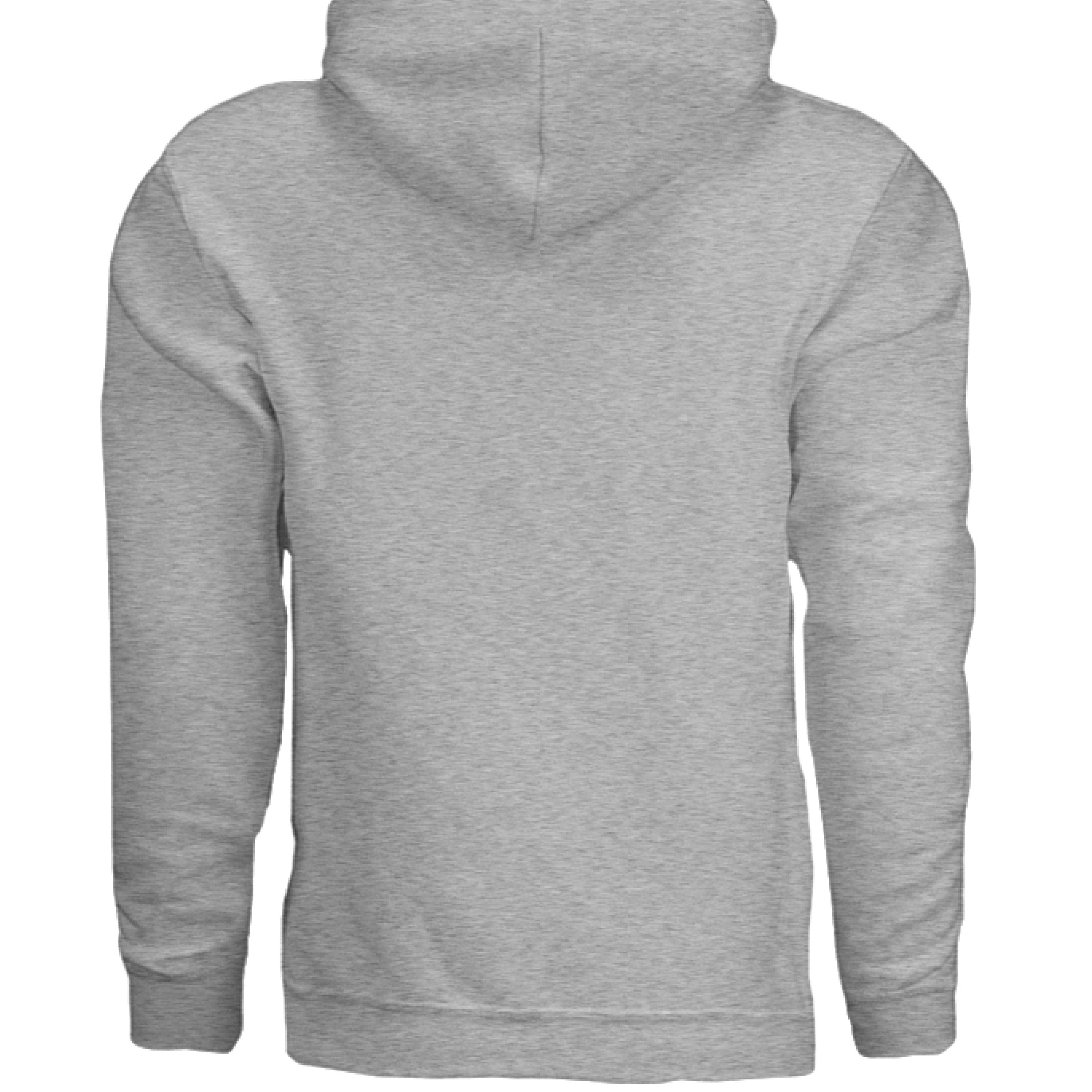 Beards & Whiskey Make Me Frisky Ladies Gildan Hoodie SPORT GREY - BACK