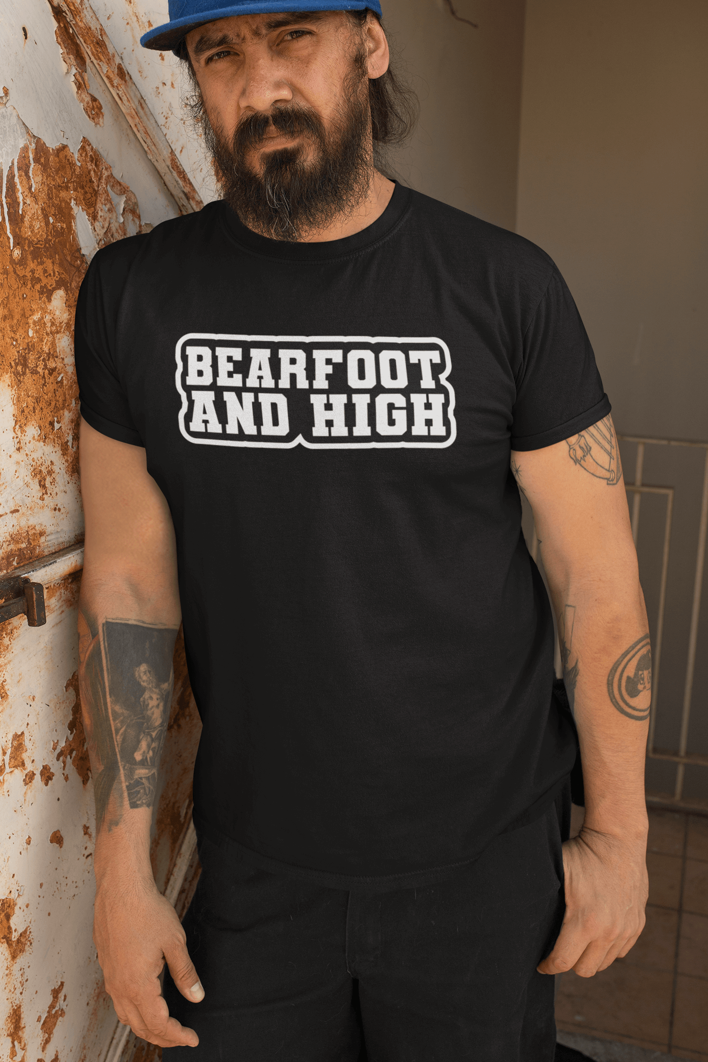 Bearfoot And High Funny Chill Vibes Hanes Tee Shirt