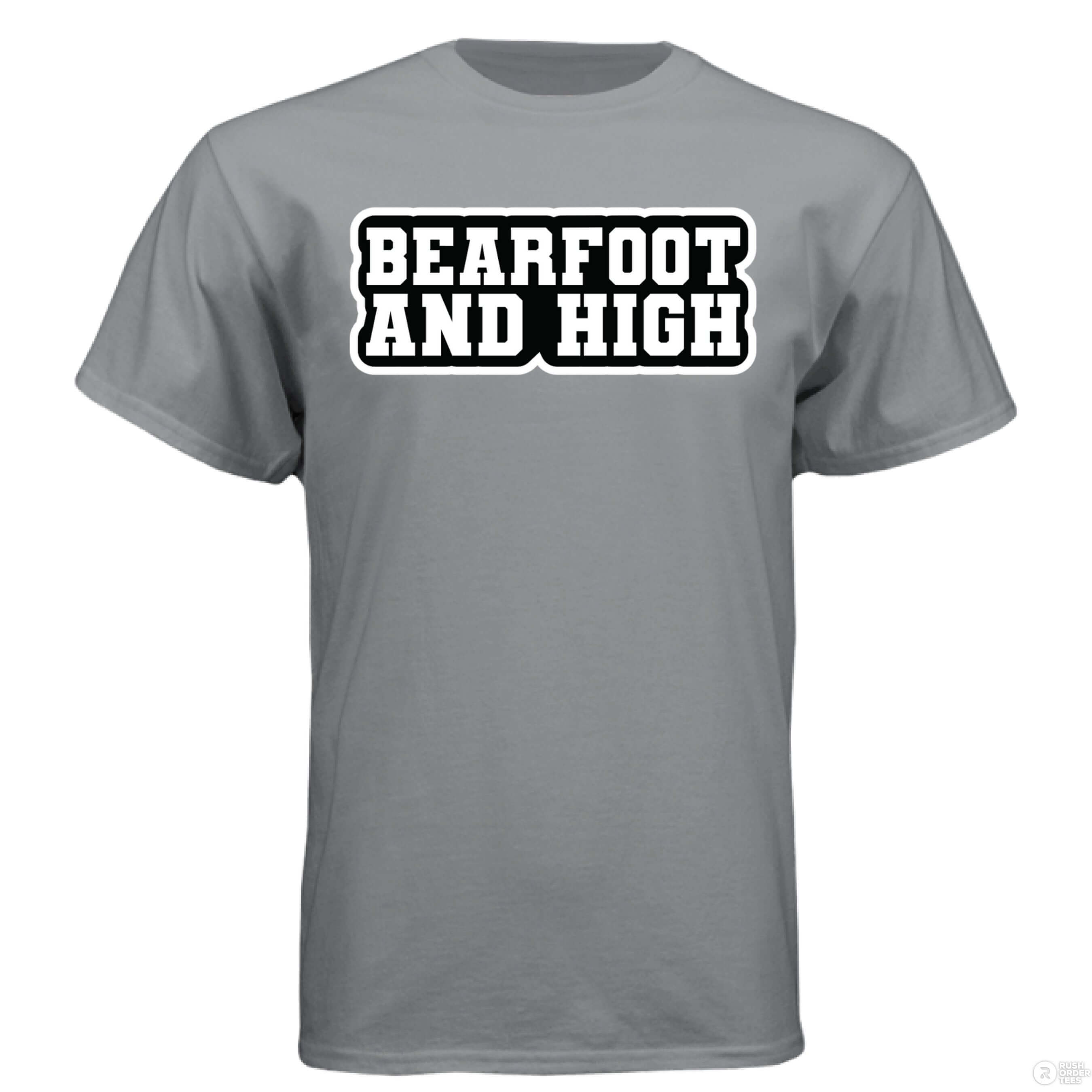 Bearfoot And High Funny Chill Vibes Hanes Tee Shirt Grey