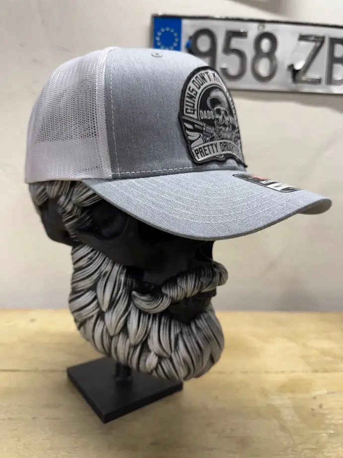 Dad And Guns Trucker Hat Perfect Gift for Fathers With Guns
