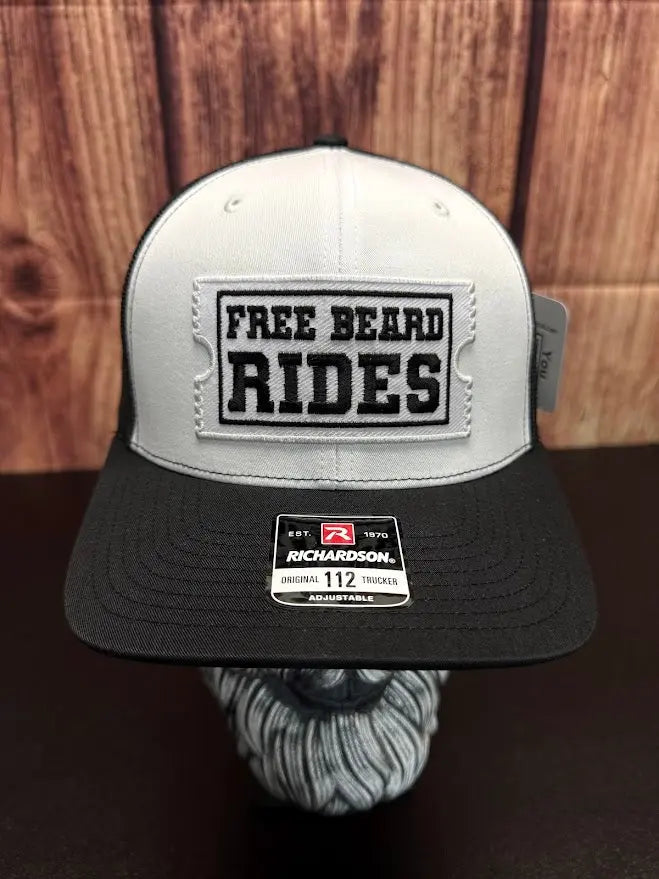 Free Beard Rides Trucker Hat - Fun & Unique Gift