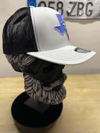 Texas Bearded Skull Cowboy Trucker Hat Snapback Beard Guys Hat Club