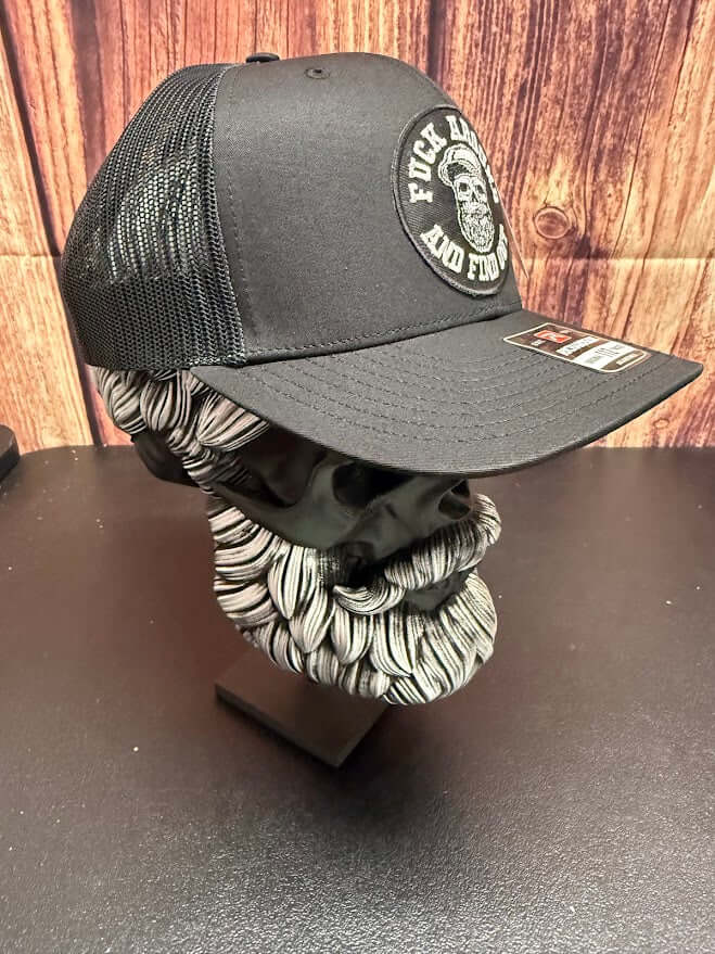 Fuck Around and Find Out Richardson Trucker Hat Beard Guys Hat Club