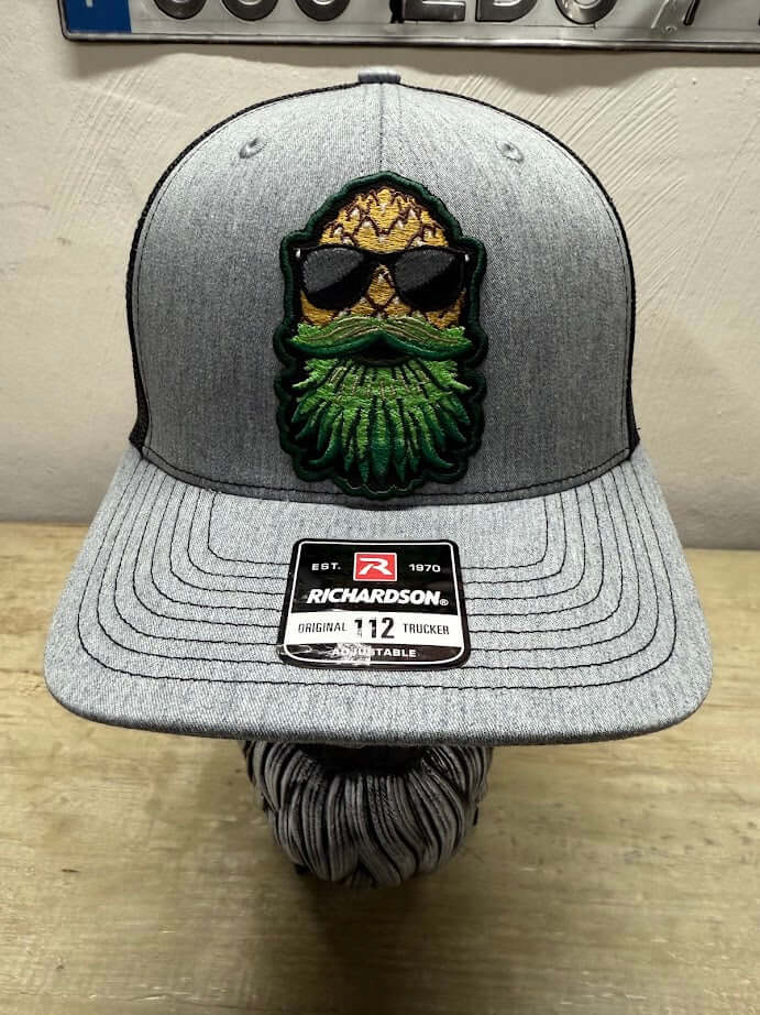 Upside Down Bearded Pineapple Guy On A Trucker Cap