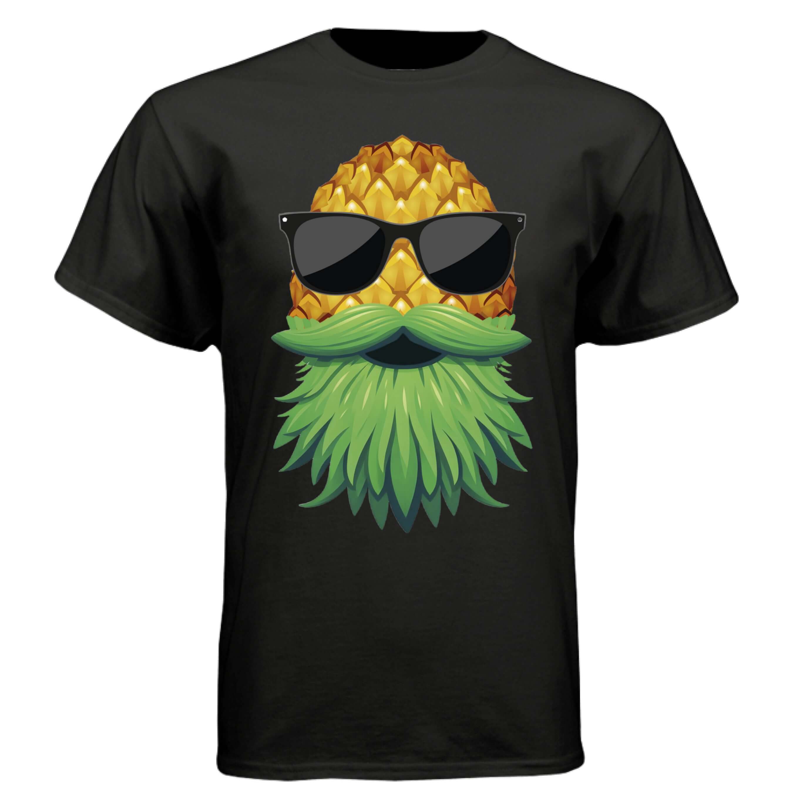 Upside Down Pineapple Hames Tee Shirt Play Well With Others BLACK - FRONT