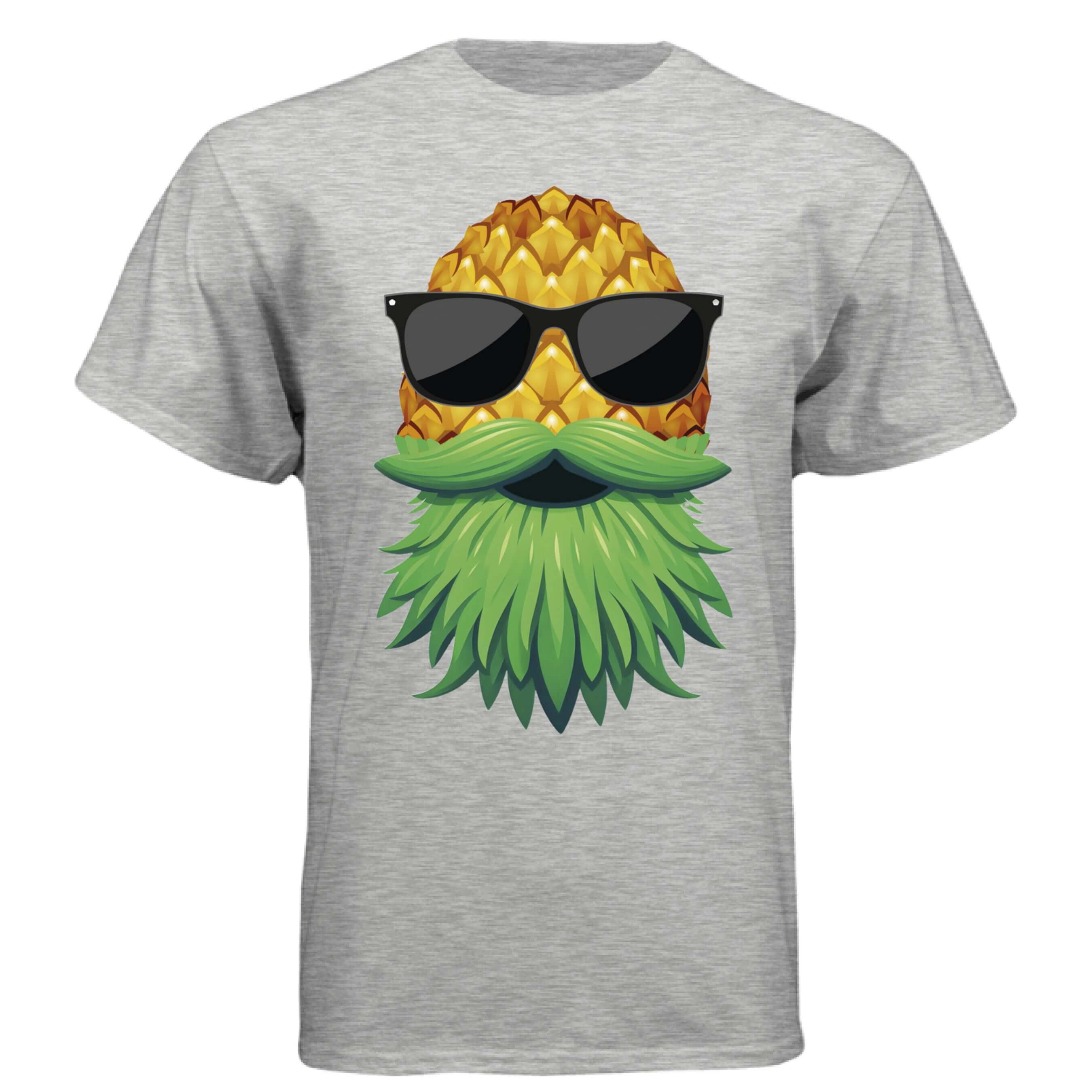 Upside Down Pineapple Hames Tee Shirt Play Well With Others ASH - FRONT