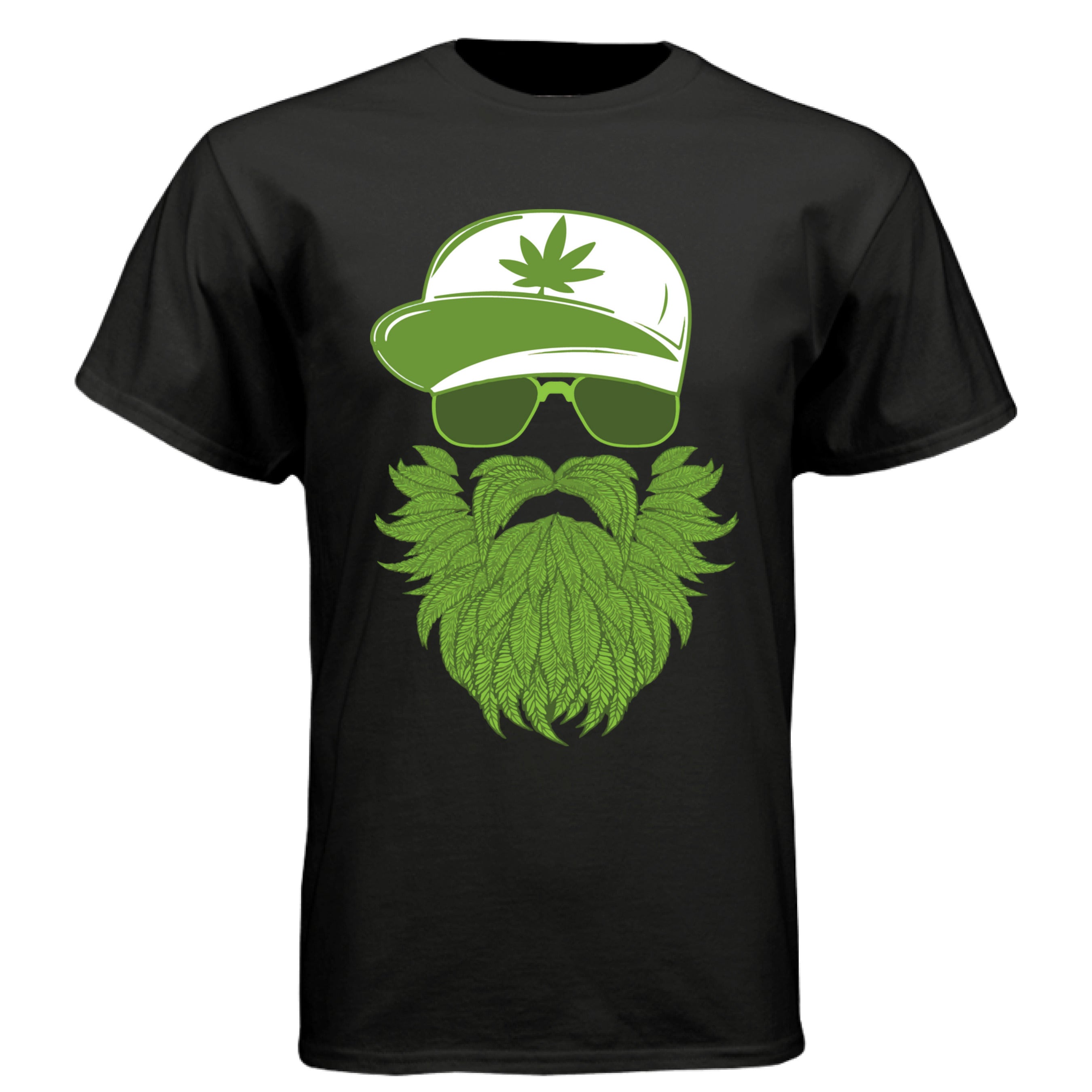 Weedman Beard Guy Tee Shirt – Bearded Skull Cannabis Graphic T-Shirt for Chill Vibes & Bold Style