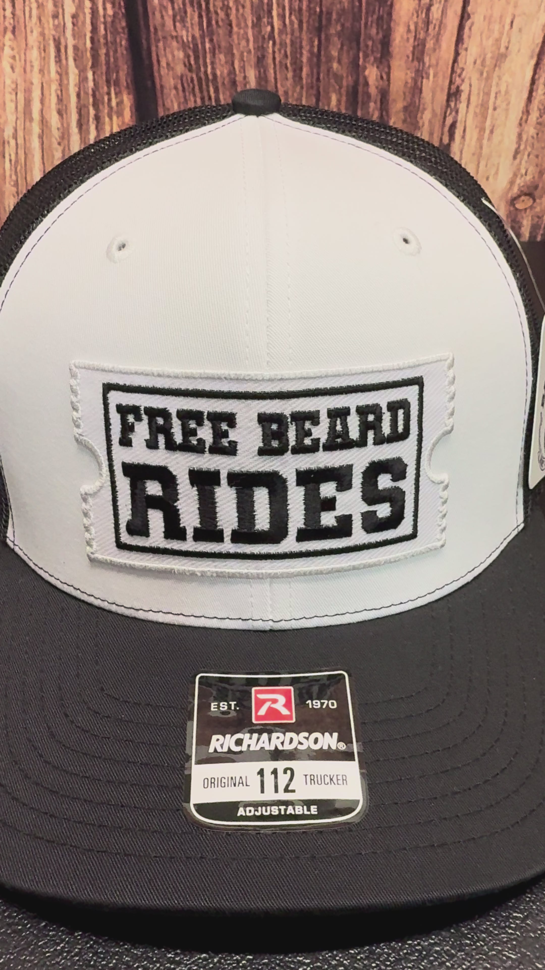Free Beard Rides Trucker Hat - Fun & Unique Gift