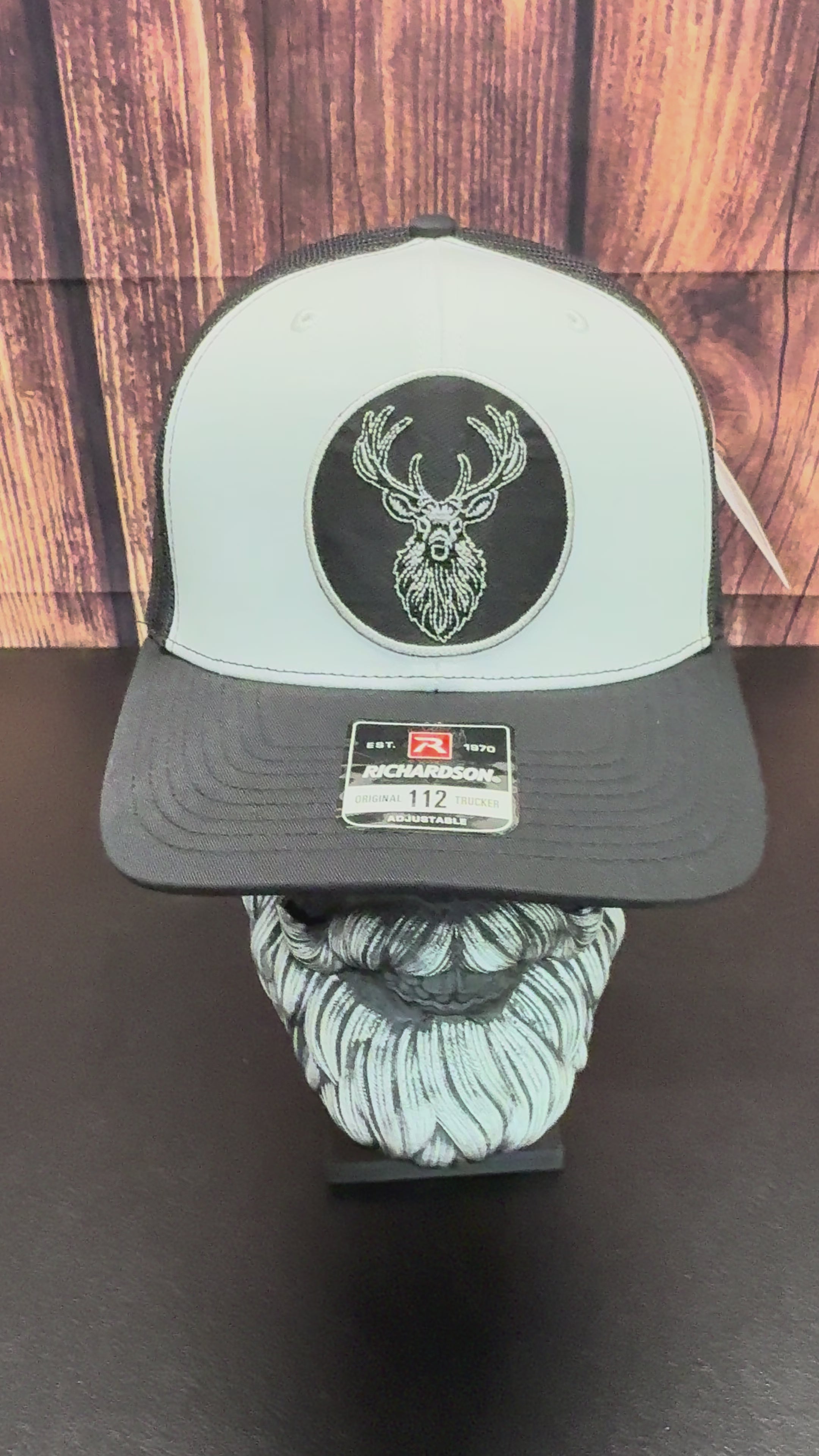 Bearded Buck Deer Hunting Richardson Trucker Hat