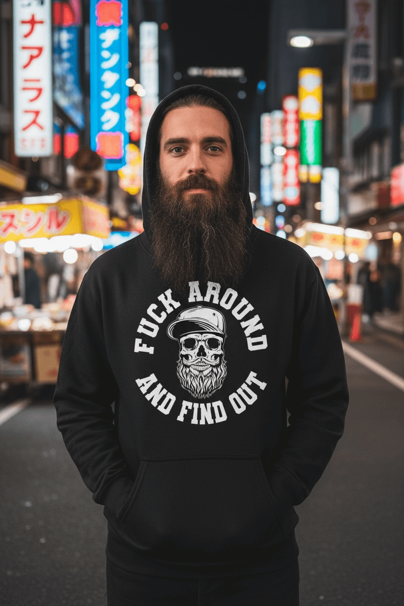 bearded skull hoodiebearded skull hoodie