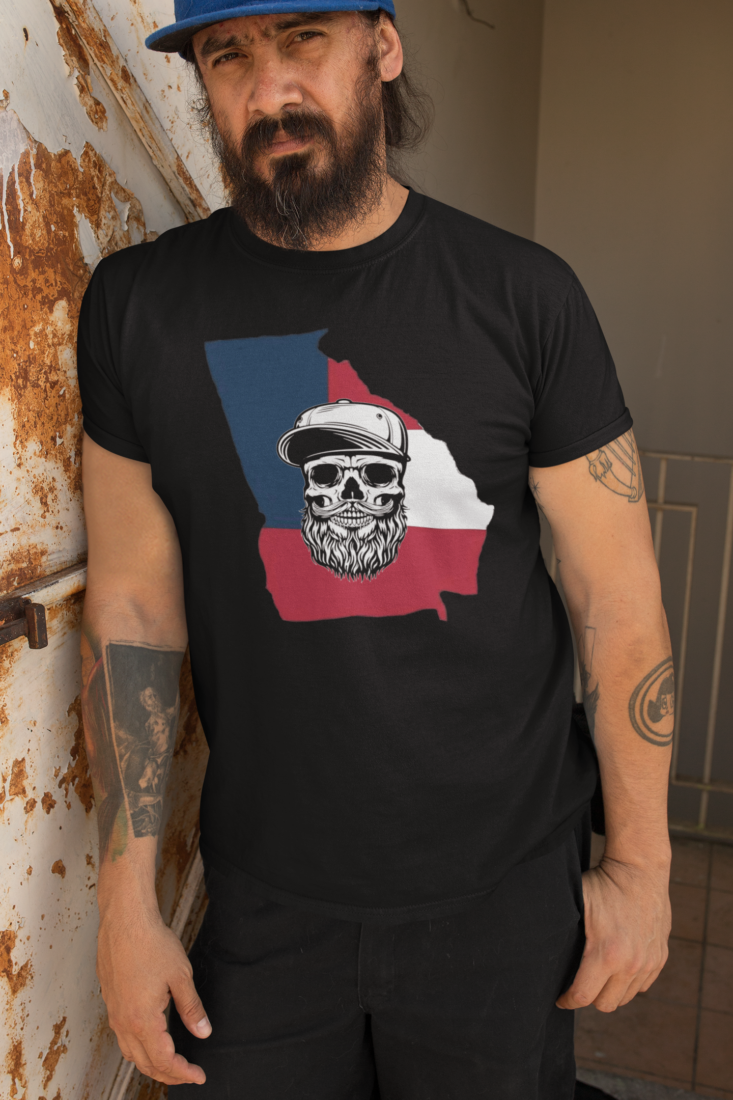 Rugged Veterans Beard Vibes T-Shirt – Show Your Rugged Veterans State Beard Pride