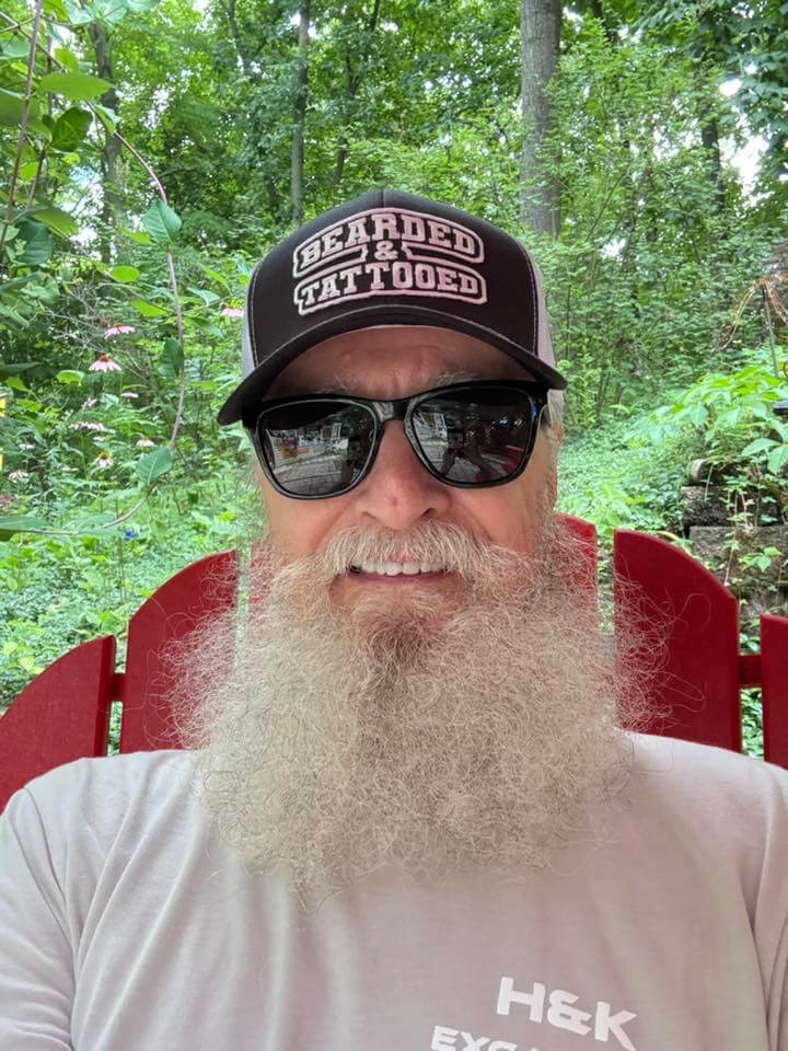 Bearded And Tattooed Trucker Hat For Guys With Beards