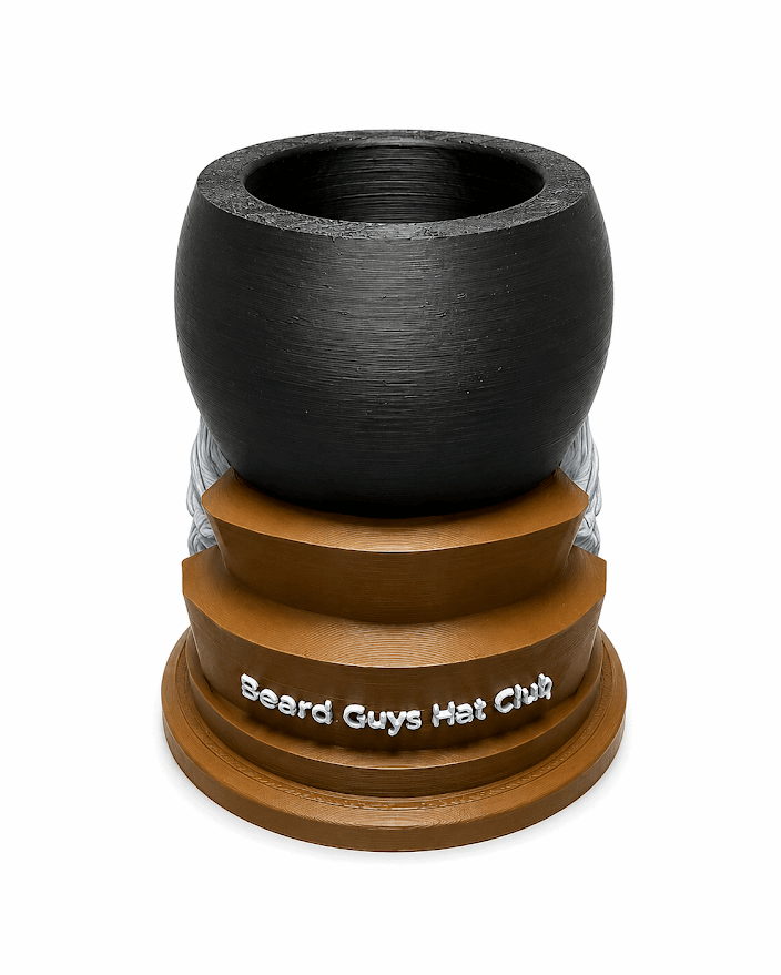 Bearded Skull Pen Holder – 3D Printed Desk Organizer | Beard Guys Hat Club
