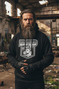 Bad Ass Bearded Donkey Fierce Beard Donkey Hoodie
