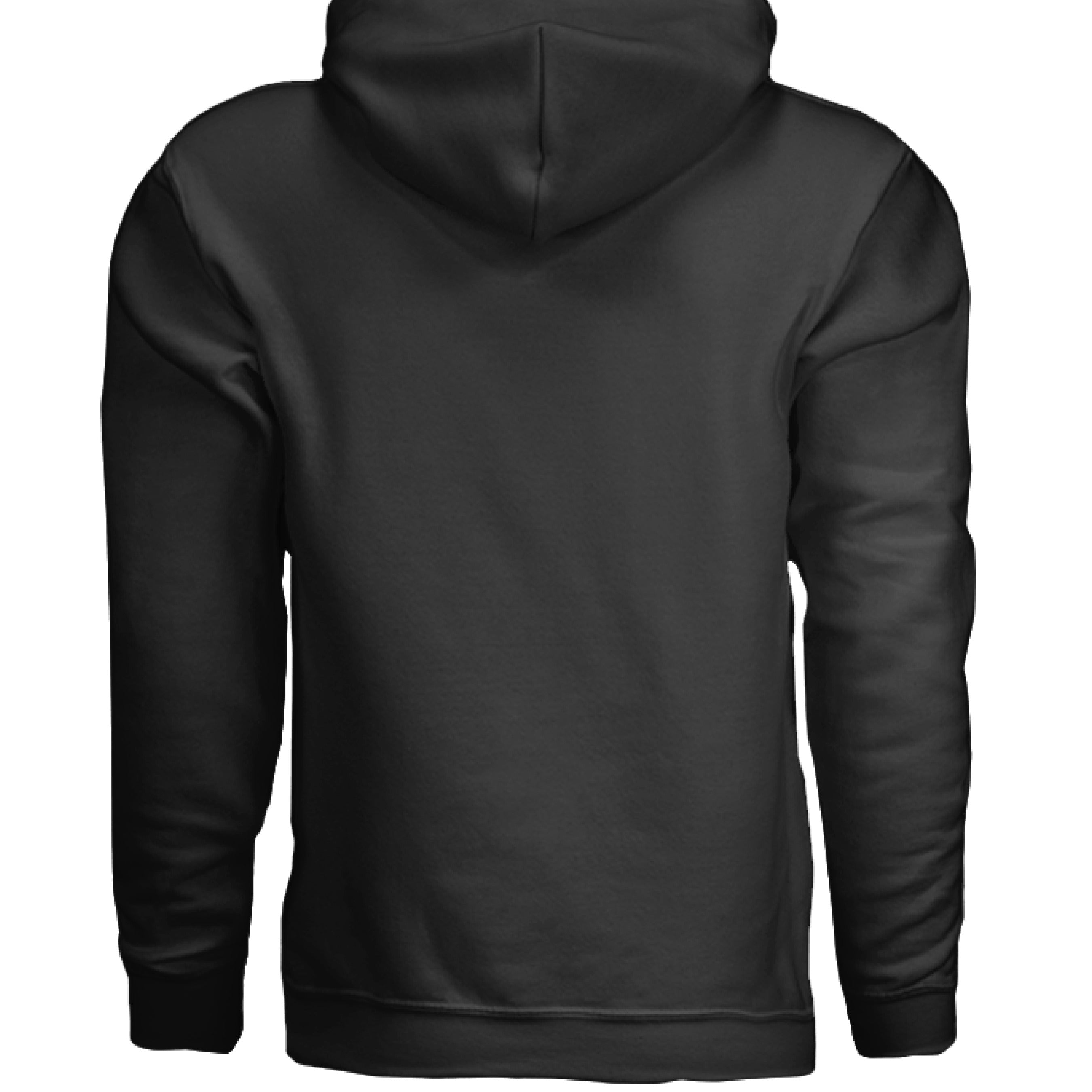 Bad Ass Bearded Donkey Illustration Fierce Beard Donkey Hoodie BLACK - BACK