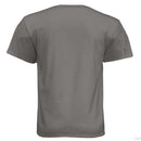 Baseball Beard Skull Hanes Tee Shirt Oxford Grey - BACK