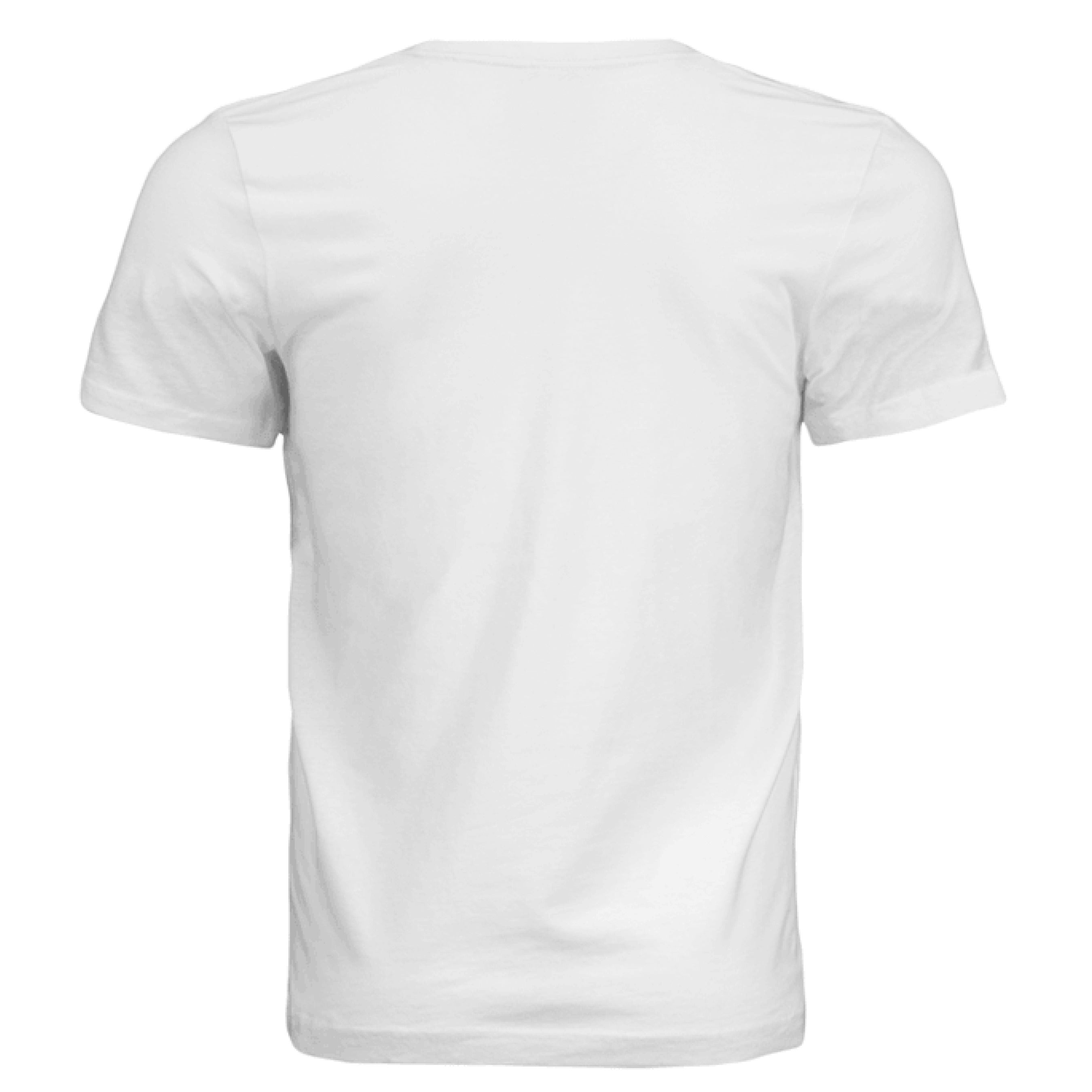 Beard Army Minimalist Tee Shirt Bold Bearded Statement of Masculine Identity WHITE - BACK