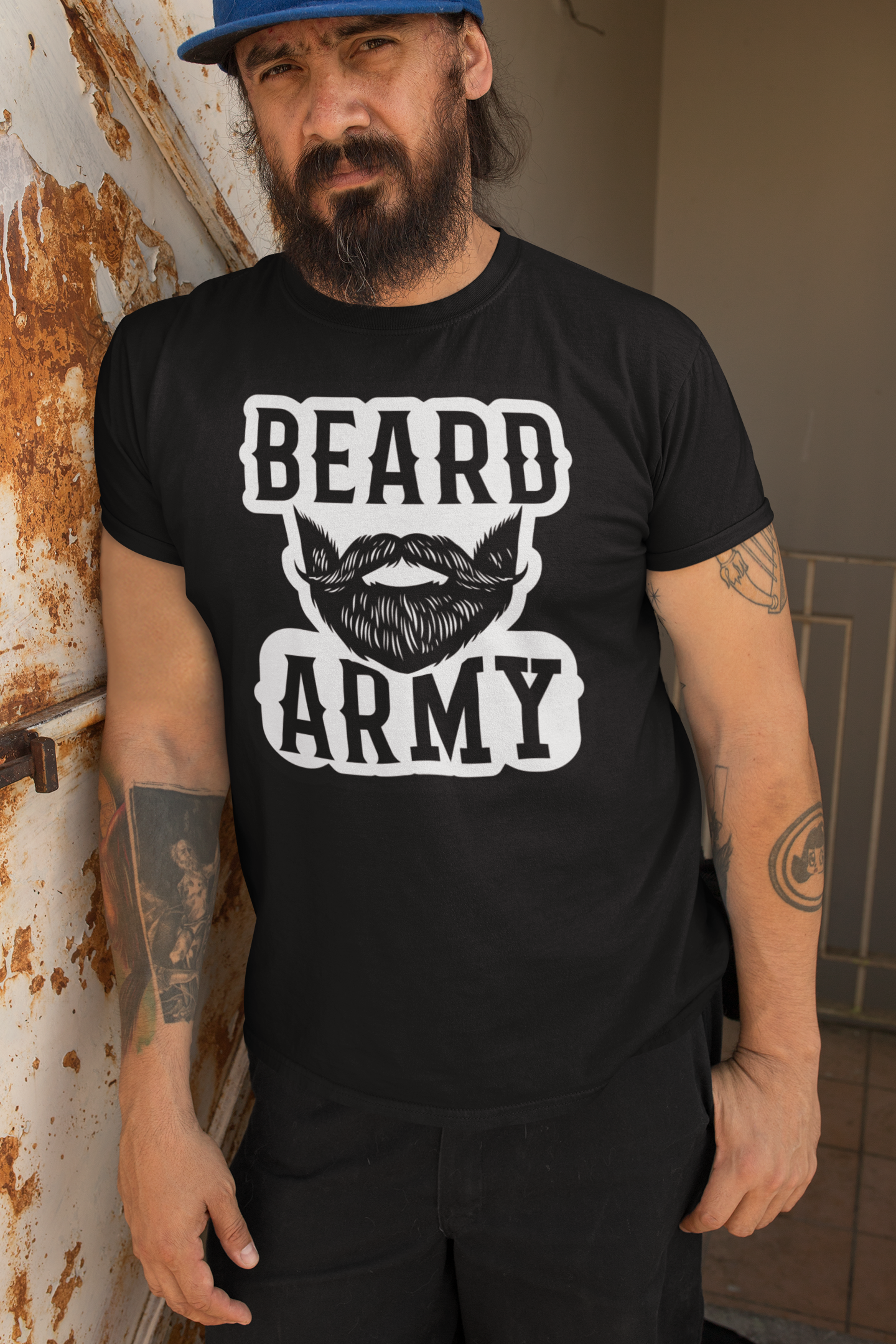 Beard Army Tee Shirt Bold Bearded Statement For Bearded Guys
