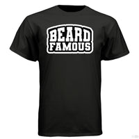 Beard Famous Hanes Tee Shirt For Bearded Guys BLACK - FRONT