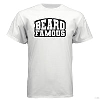 Beard Famous Hanes Tee Shirt For Bearded Guys WHITE - FRONT