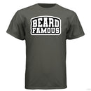Beard Famous Hanes Tee Shirt For Bearded Guys SMOKE GRAY - FRONT