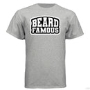 Beard Famous Hanes Tee Shirt For Bearded Guys LIGHT STEEL - FRONT