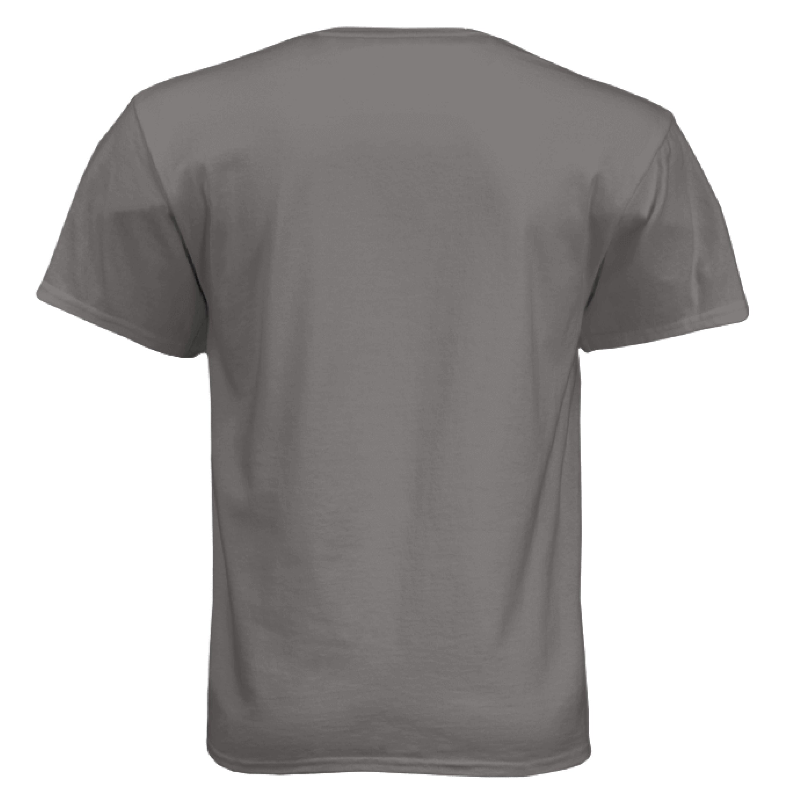 Beard Game Strong Tee Shirt Confident Style Statement for Bearded Enthusiasts Oxford Grey - BACK