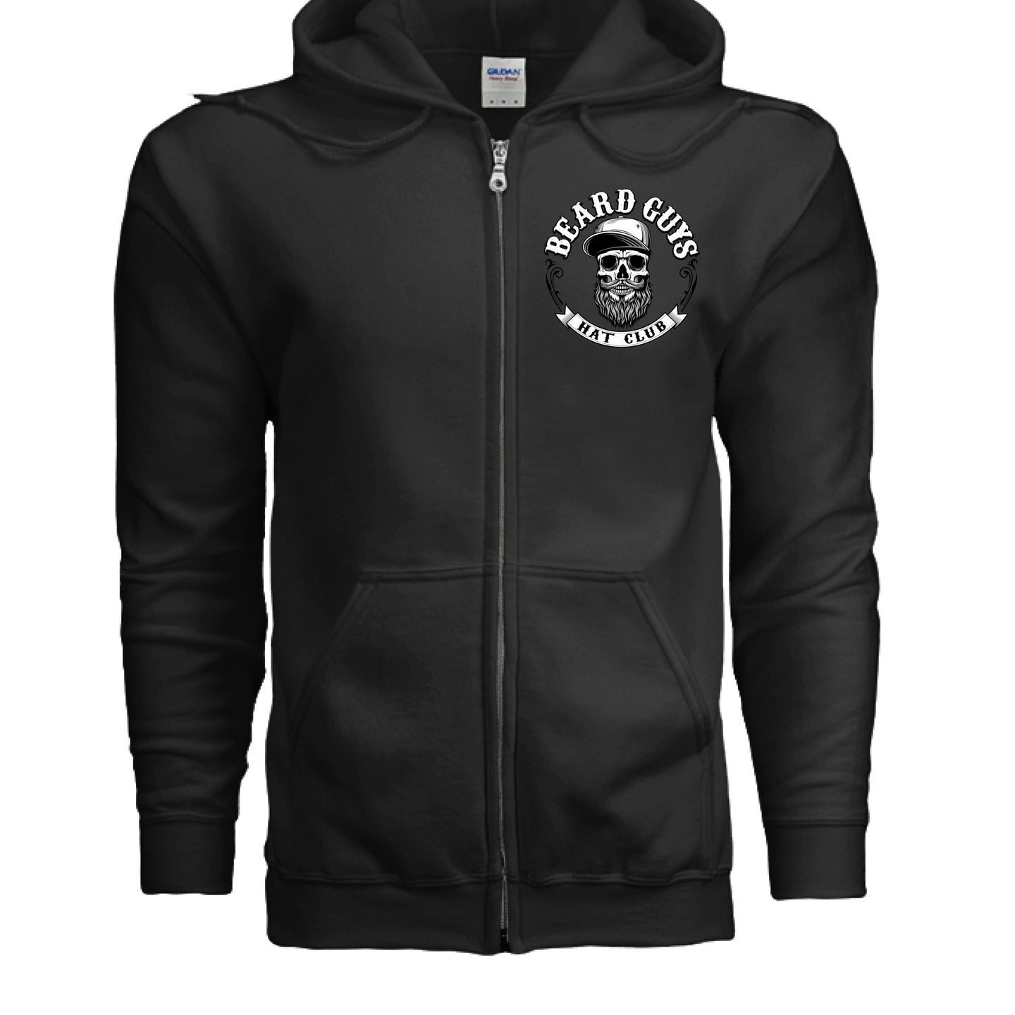 Beard Guys Hat Club Zip-Up Hoodie – Stay Warm, Stay Bearded
