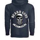 Beard Guys Hat Club Zip-Up Hoodie – Stay Warm, Stay Bearded NAVY - BACK