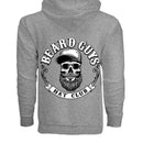 Beard Guys Hat Club Zip-Up Hoodie – Stay Warm, Stay Bearded GRAPHITE HEATHER - BACK