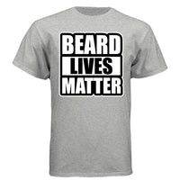 Beard Lives Matter Funny Beard Lover Funny Tee Shirt LIGHT STEEL - FRONT