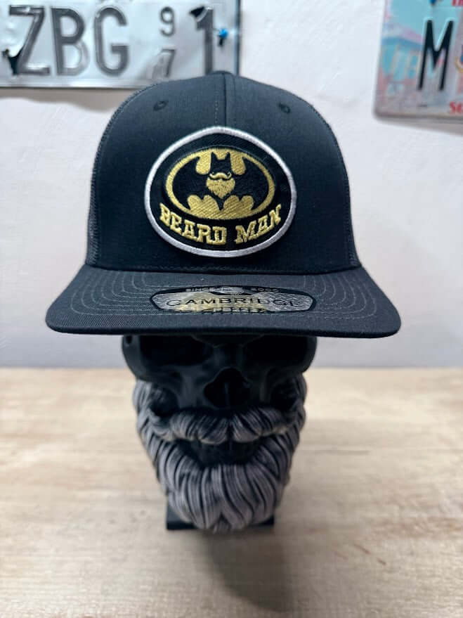 Beard Man Embroidered Patch Inspired By Batman Trucker Hat