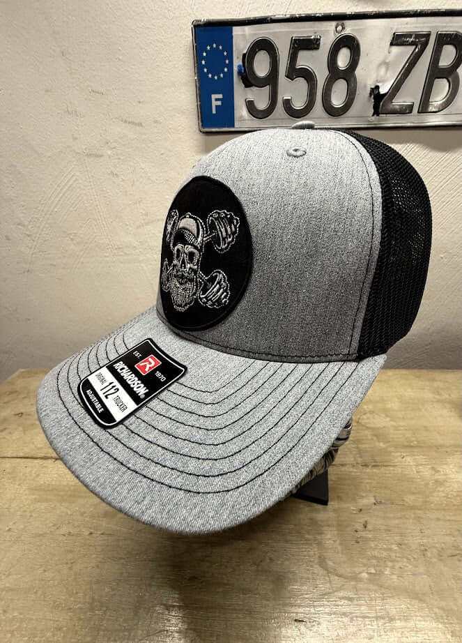 Bearded Skull Weight Lifting Workout Trucker Hat