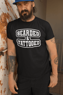 Bearded And Tattooed Hanes Tee Shirt For Guys With Beards