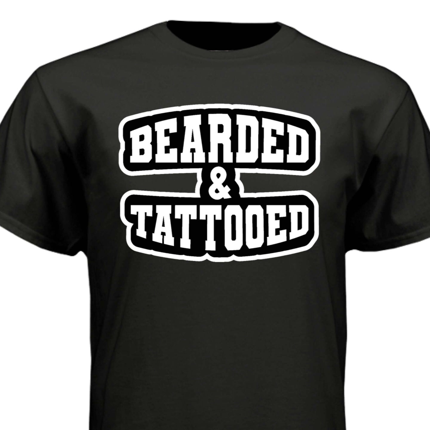 Bearded And Tattooed Hanes T-Shirt For Guys With Beards
