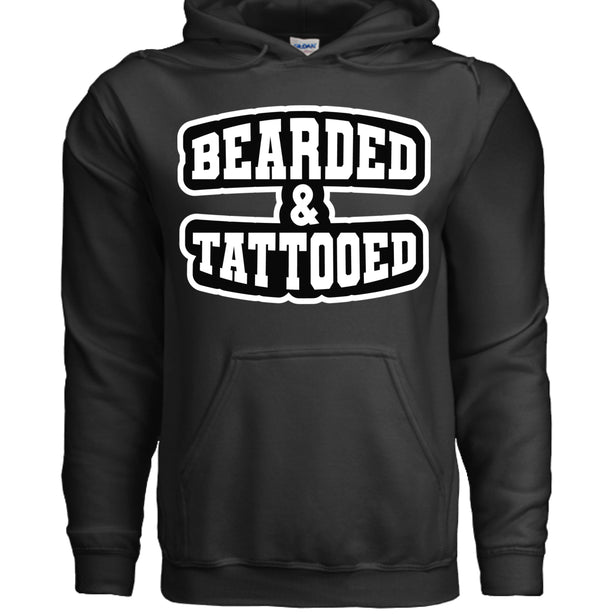 Bearded And Tattooed Hoodie For Guys With Beards