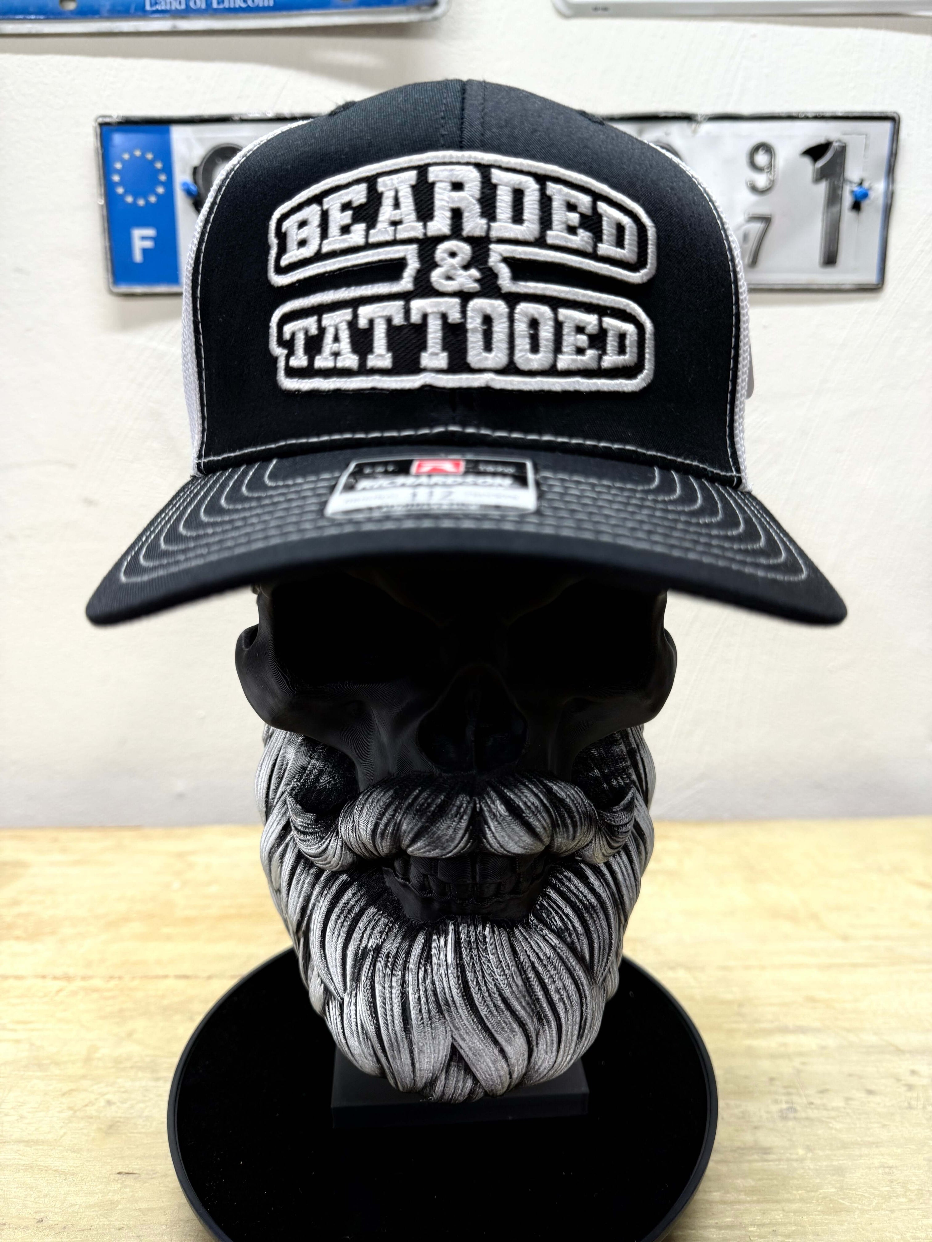 Bearded And Tattooed Trucker Hat For Guys With Beards