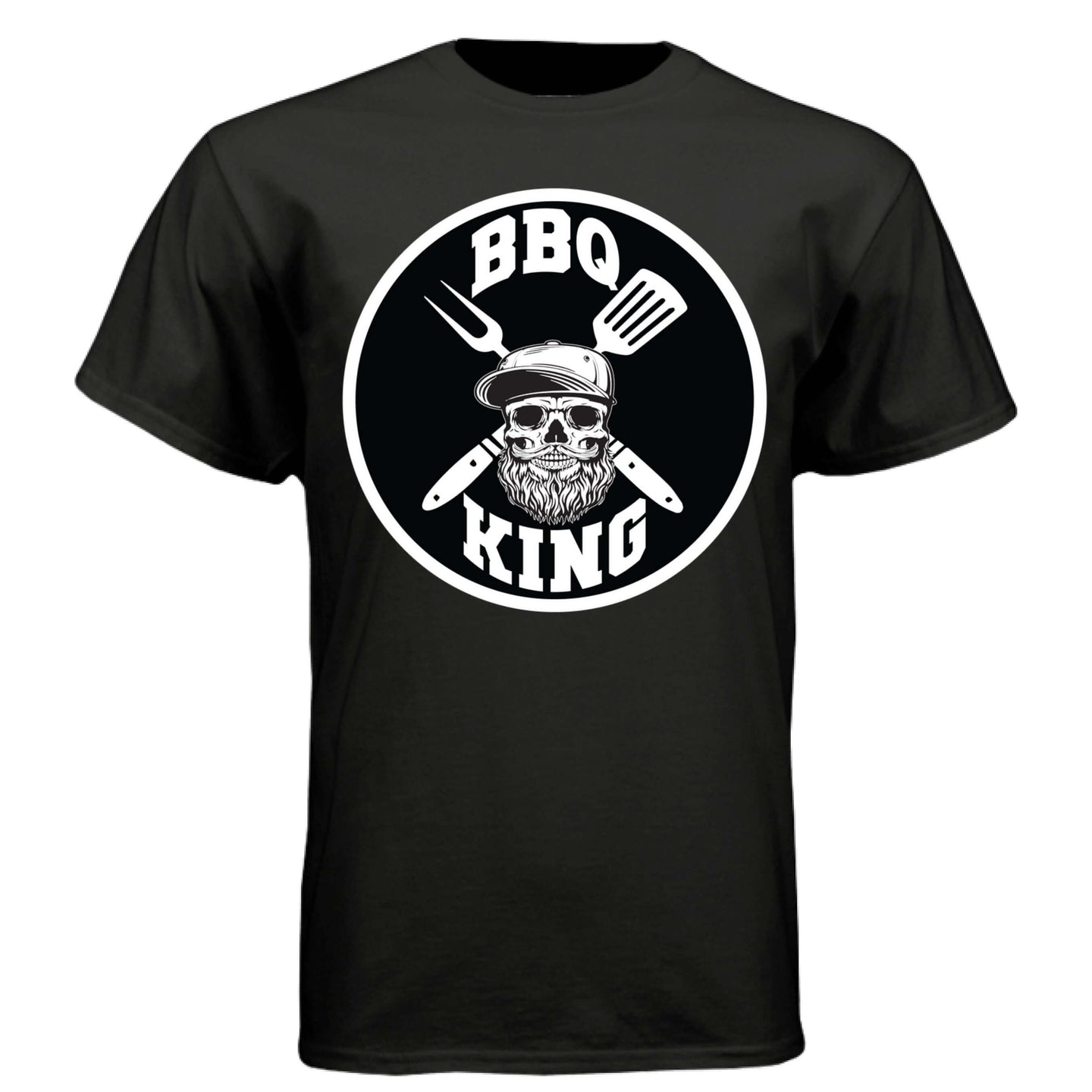 Bearded BBQ King Tee Shirt Great For Cooks With Beards