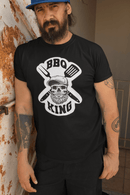 Bearded BBQ King Tee Shirt Great For Cooks With Beards