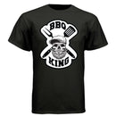 Bearded Bbq King Tee Shirt For The Bearded Grill Master BLACK - FRONT