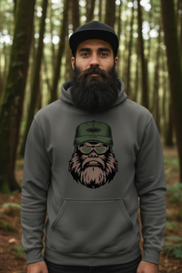 Bearded Bigfoot Hoodies Bearded Veti Hoodie Funny Beard Design