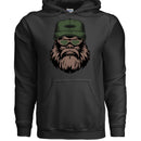 Bearded Bigfoot Hoodies Bearded Veti Hoodie Funny Beard Design BLACK - FRONT