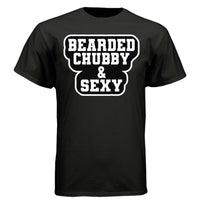 Bearded Chubby And Sexy Hanes Tee Shirt BLACK - FRONT