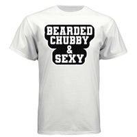 Bearded Chubby And Sexy Hanes Tee Shirt WHITE - FRONT