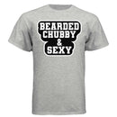 Bearded Chubby And Sexy Hanes Tee Shirt ASH - FRONT
