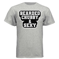 Bearded Chubby And Sexy Hanes Tee Shirt ASH - FRONT