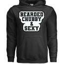Bearded Chubby And Sexy Hoodie BLACK - FRONT