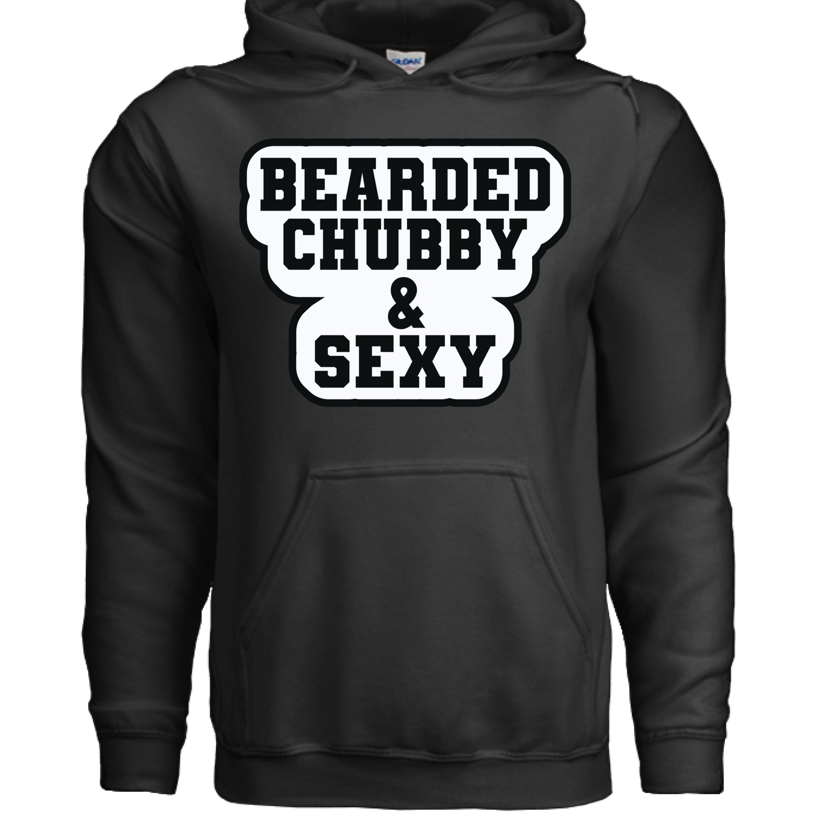 Bearded Chubby And Sexy Hoodie BLACK - FRONT
