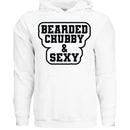 Bearded Chubby And Sexy Hoodie WHITE - FRONT